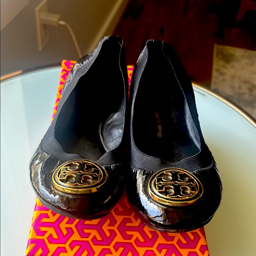 Tory Burch Black Ballet Flats